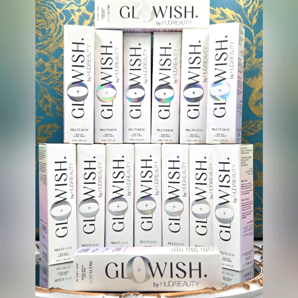 Huda Beauty GloWish Multi Dew Skin Tint Foundation - CHOOSE YOUR SHADE - NEW